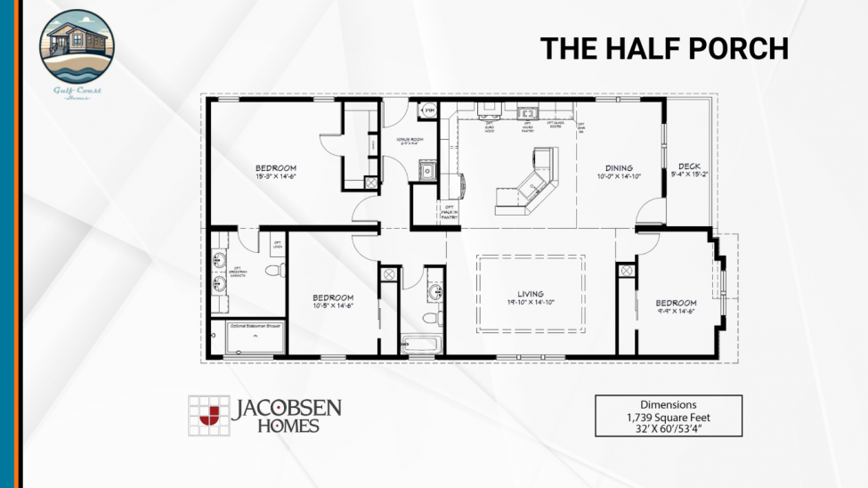 Gulf Coast Half Porch Model 11 1