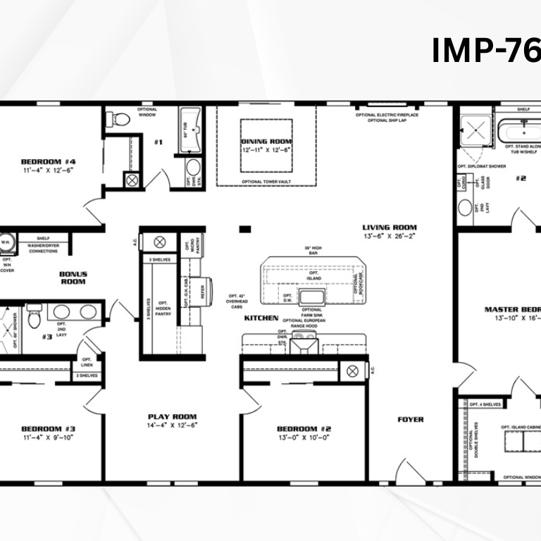 Gulf Coast Homes IMP 7644 39849 4 Bedrooms